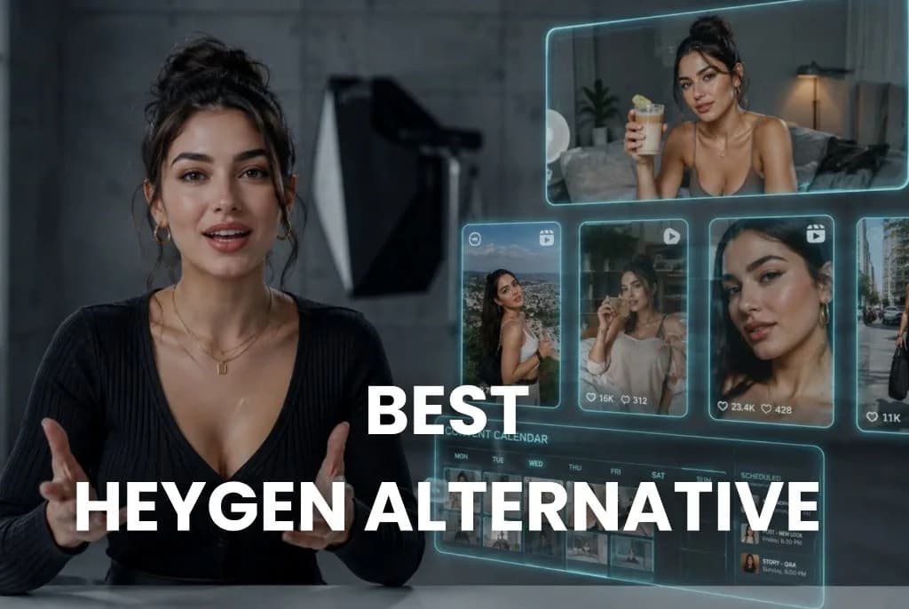 Alternative to HeyGen (2026) Alternative to HeyGen for AI talking avatars versus AI influencer posting platforms